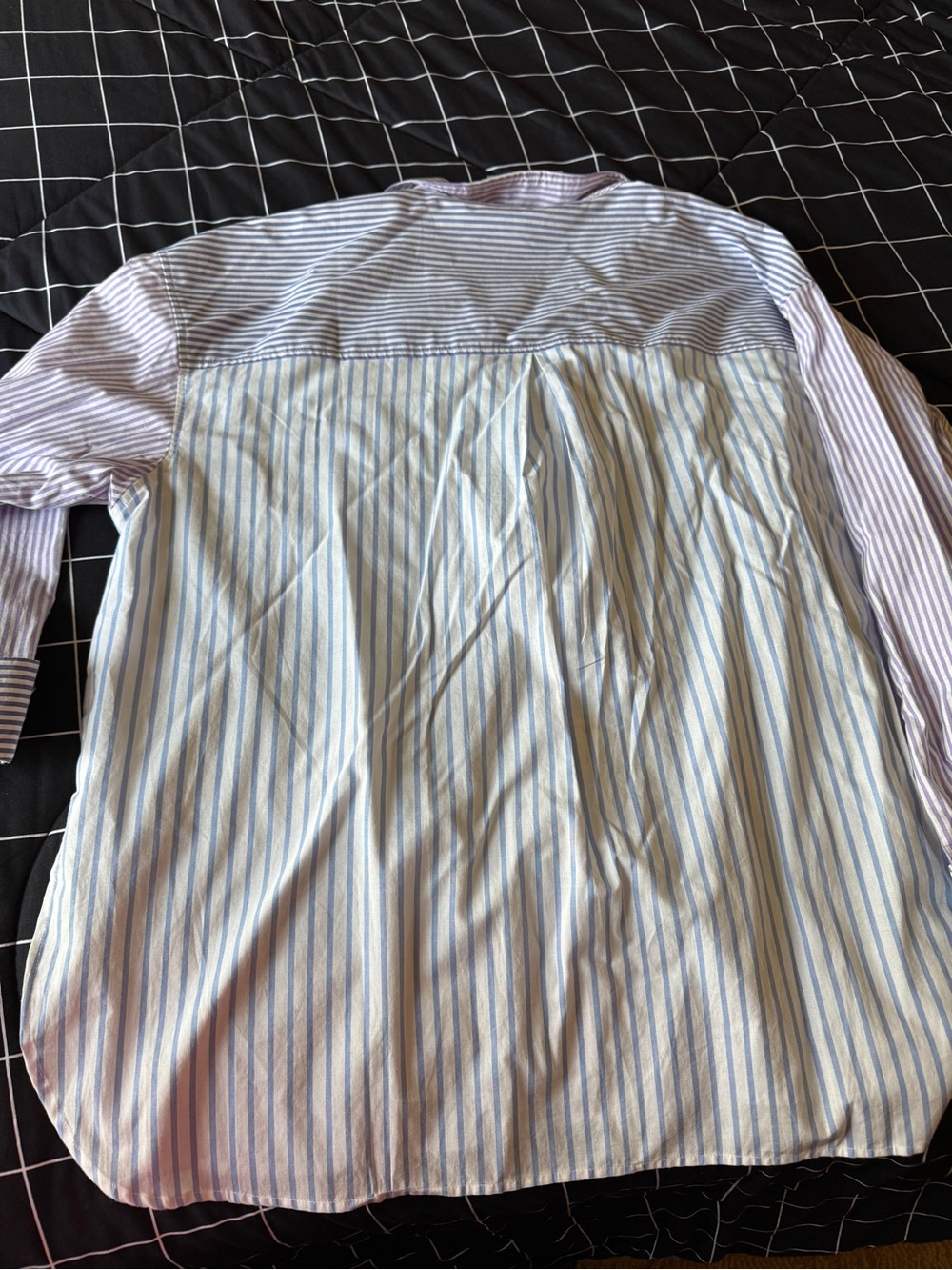 Maurices Striped Button-Up Shirt in Blue and White